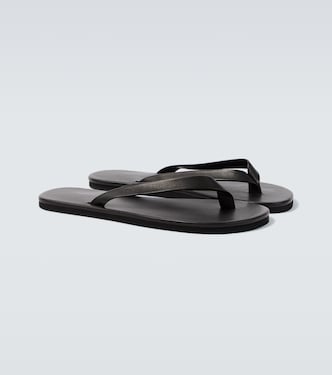 Leather thong sandals | Auralee