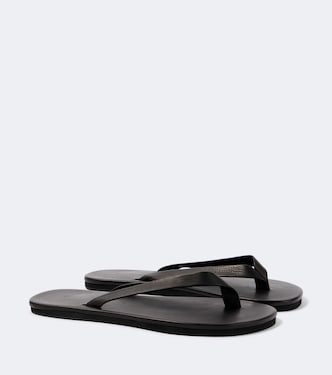 Leather thong sandals | Auralee