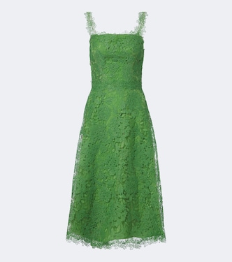 Floral lace midi dress | Carolina Herrera