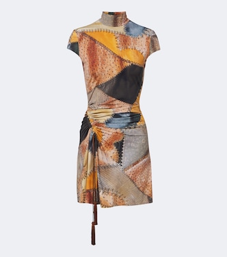 Ruched trompe l’œil minidress | Roberto Cavalli