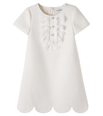 Kleid aus Bouclé mit Spitze | Self-Portrait Kids