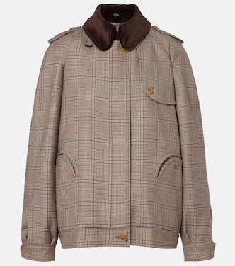 Chausie checked virgin wool jacket | Blazé Milano