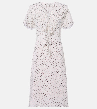 Midikleid Dancing Dots aus Georgette mit Polka-Dots | Dorothee Schumacher