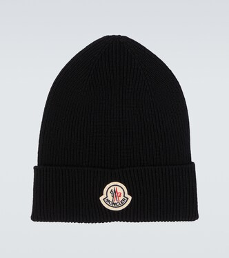Ribbed-knit virgin wool beanie | Moncler