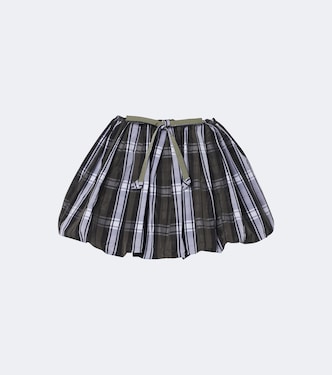 Checked balloon miniskirt  | Patou