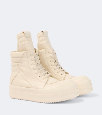 Baskets Mega Bumper Geobasket en cuir | Rick Owens