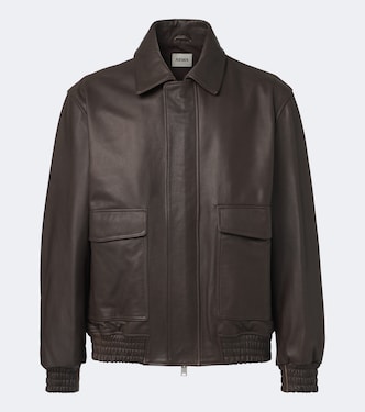 Bari leather blouson jacket | Arma