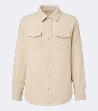 Cashmere shirt with rose quartz | God's True Cashmere