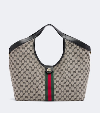 Bolso Gucci Giglio Large de lona GG con Web | Gucci