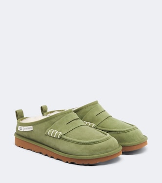 x UGG shearling-lined suede mules | JW Anderson