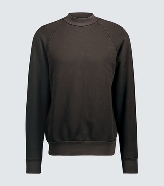 Mock neck cotton sweatshirt | Les Tien