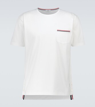 Short-sleeved cotton T-shirt | Thom Browne