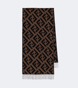 FF intarsia cashmere scarf | Fendi