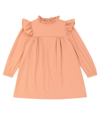 Ruffled wool dress | Bonpoint