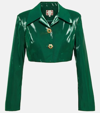 Cropped silk jacket | Miss Sohee