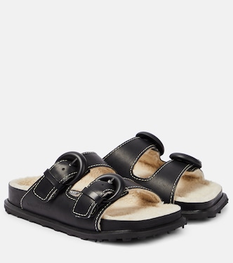 Leather slides | Marine Serre