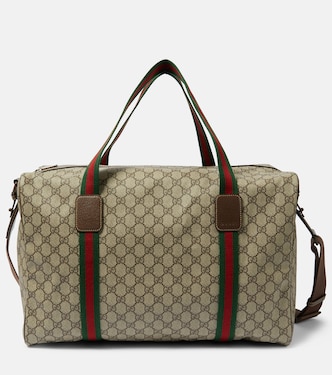 GG Supreme Large canvas duffle bag  | Gucci