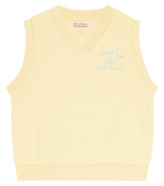 x Babar cotton sweater vest | The Animals Observatory