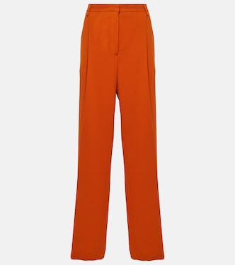 Pantalon droit en crêpe à taille haute | Dries Van Noten