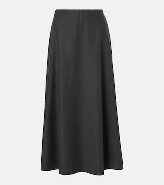 Wool-blend midi skirt | Brunello Cucinelli
