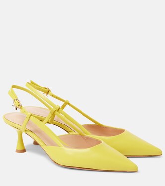 Ascent 55 leather slingback pumps | Gianvito Rossi