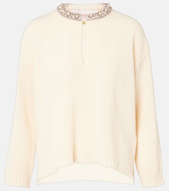 Embellished virgin wool sweater | Valentino