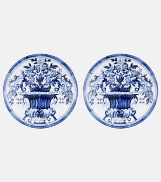 Blu Mediterraneo set of 2 dessert plates | Dolce&Gabbana Casa