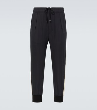 Cotton and silk twill sweatpants | Tom Ford