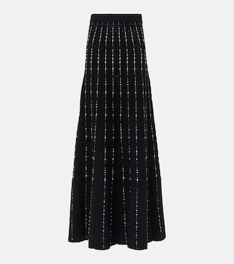 Ribbed-knit cotton-blend maxi skirt | Joseph