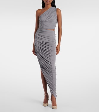 Alaa Women's Cutout Soft Jersey Dress - Gray - Casual Dresses