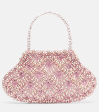 Scallop Mini embellished tote bag | Clio Peppiatt