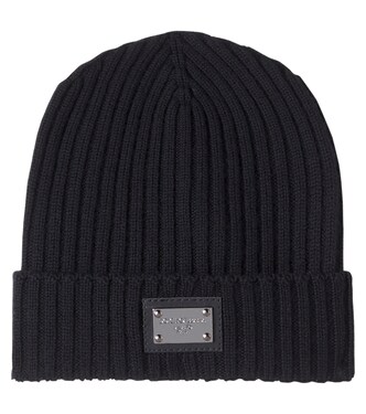 Logo ribbed-knit wool beanie | Dolce&Gabbana Kids
