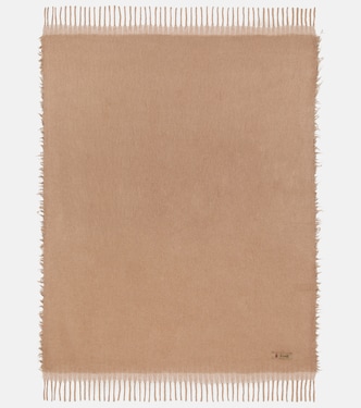 Amaranto alpaca wool-blend throw | The House of Lyria