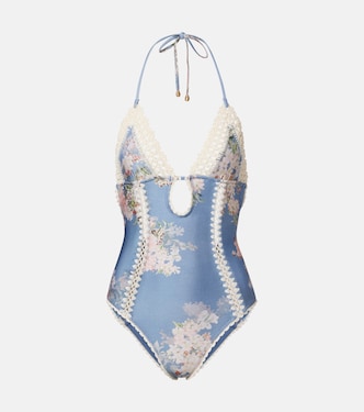 Cascadian crochet keyhole cutout swimsuit | Zimmermann