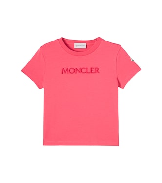 Logo embroidered cotton jersey T-shirt | Moncler Enfant