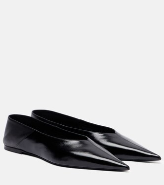 Carolyn leather ballet flats | Saint Laurent