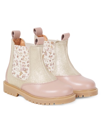 Kana floral leather Chelsea boots | Wheat