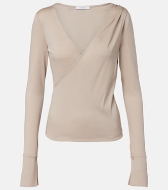Adagio virgin wool wrap top | Max Mara