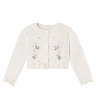 Baby floral embroidered cotton cardigan | Patachou