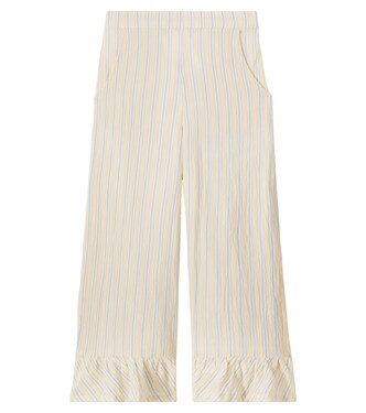 Loukie ruffled striped cotton pants | Louise Misha