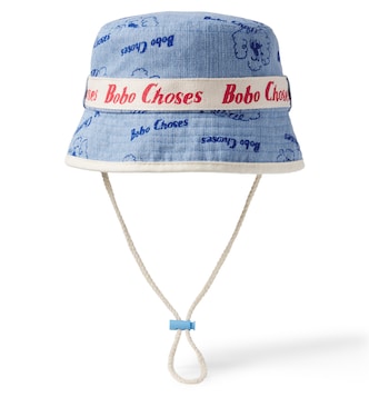 Pickles The Dog denim bucket hat | Bobo Choses