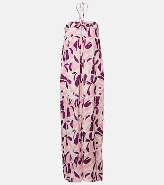 Bold Floral printed maxi dress | Adriana Degreas