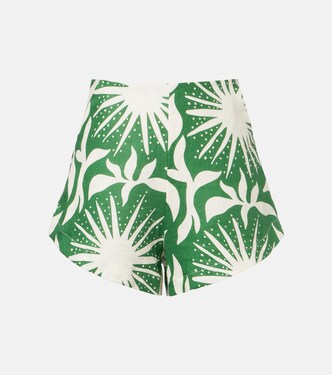 Bahamas printed linen shorts | Cala de la Cruz