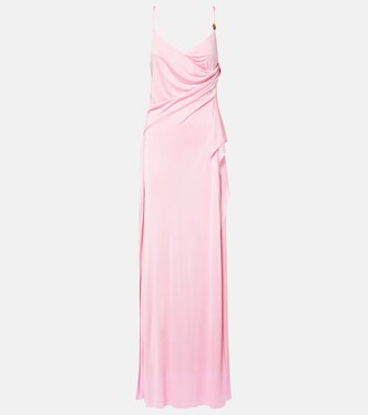 Medusa gathered jersey gown  | Versace
