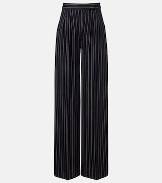 Pinstripe pleated wide-leg pants | Max Mara