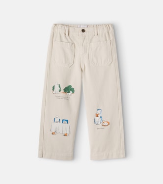 Bedruckte Hose aus Baumwoll-Twill | Bobo Choses