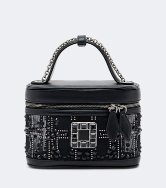 Très Vivier Micro crystal-embellished vanity bag | Roger Vivier