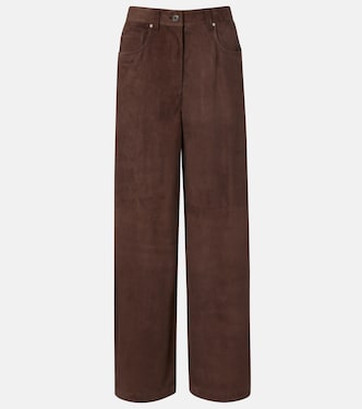 Pantalones anchos de ante | Brunello Cucinelli