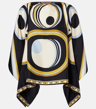 Top Foulard de sarga de seda estampado | La DoubleJ