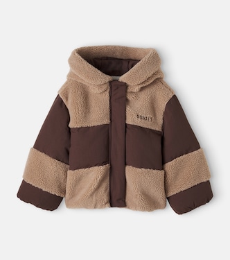 Damian teddy-trimmed puffer jacket | Donsje